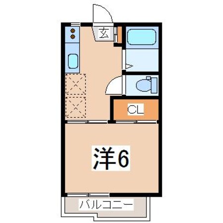 郡山駅 徒歩11分 2階の物件間取画像